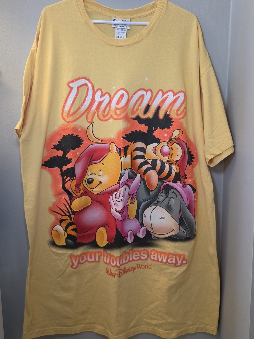 Vintage Disney World Winnie the Pooh 'Dream' Sleep Shirt OSFA